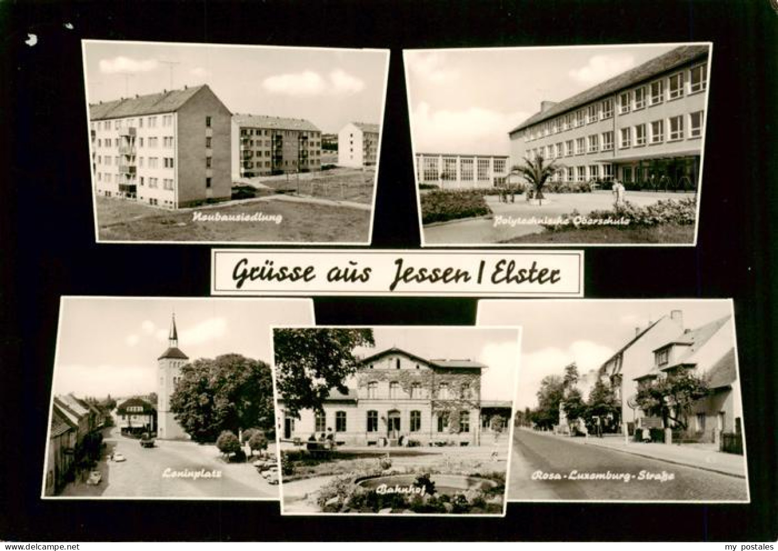 Jessen Elster Neubausiedlung Polytechn Oberschule Leninplatz Bahnhof Rosa Luxemb