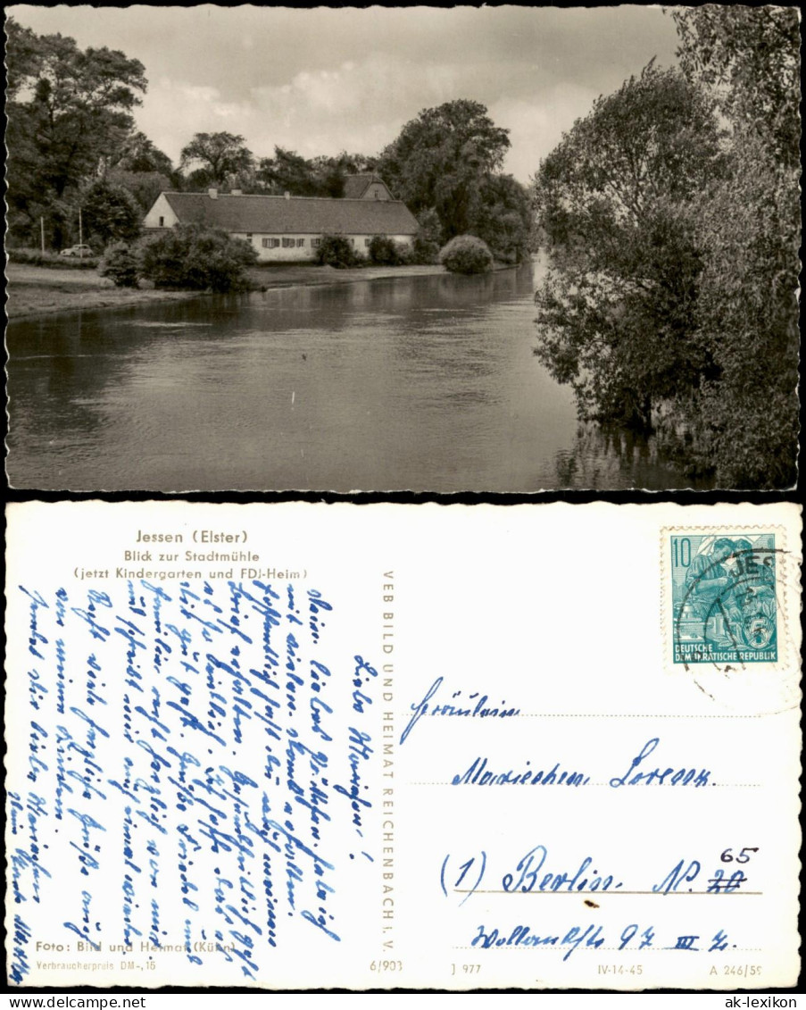 Jessen Jessen (Elster) zur DDR-Zeit Blick zur Stadtmühle 1960/1959