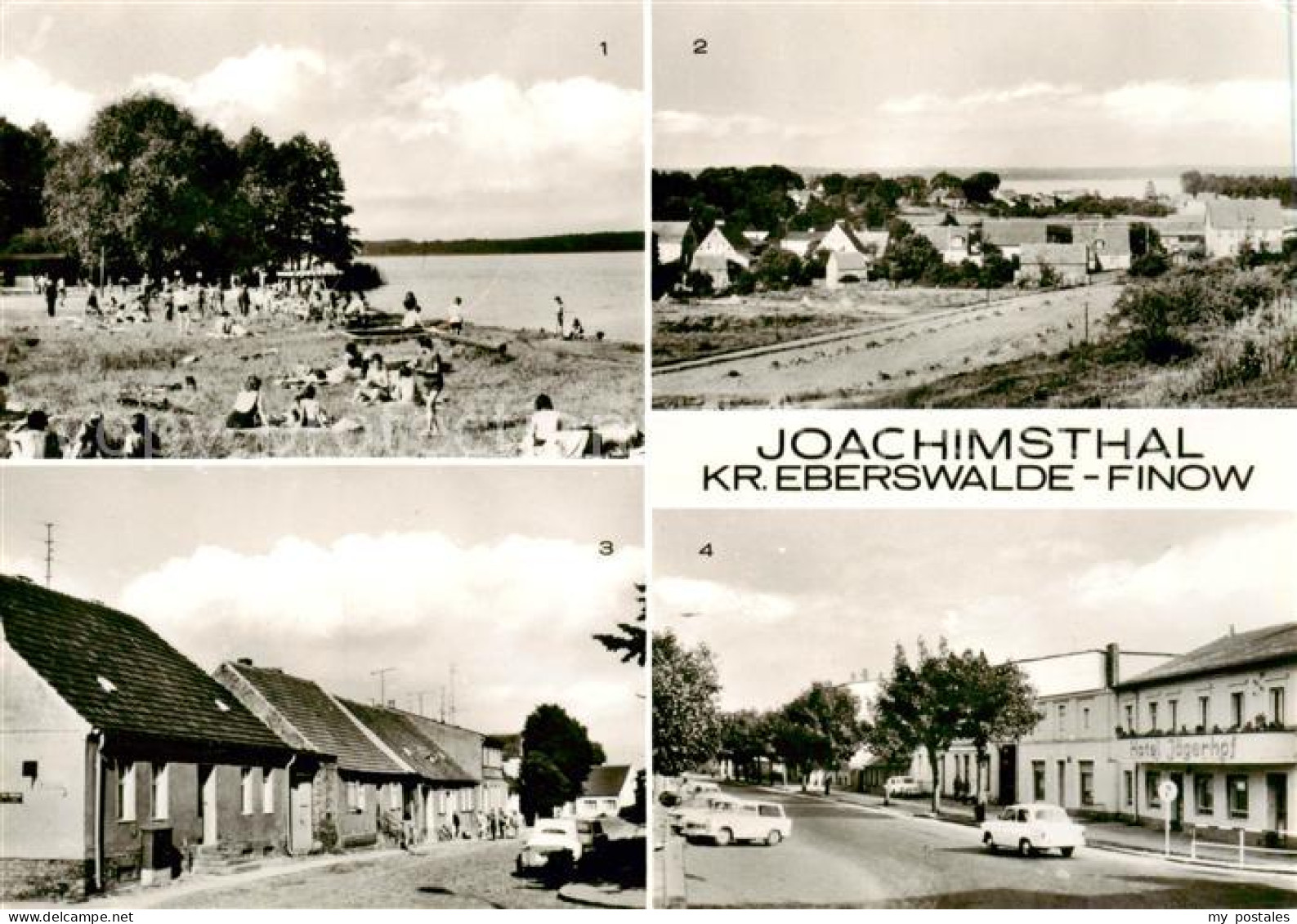Joachimsthal Brandenburg Freibad am Grimnitzsee Teilansicht Glockenstrasse Ernst