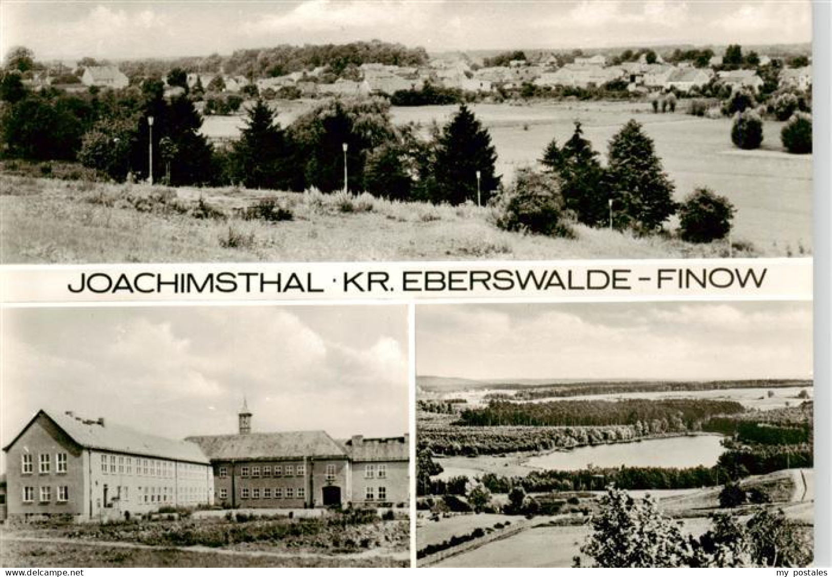 Joachimsthal Brandenburg Panorama Gebaeude Teich