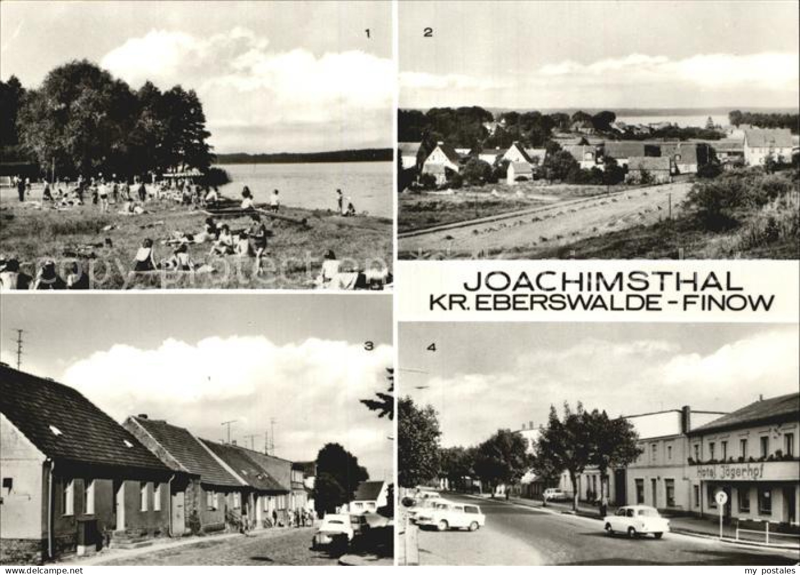 Joachimsthal Freibad am Grimnitzsee Teilansicht Glockenstr Thaelmann Str
