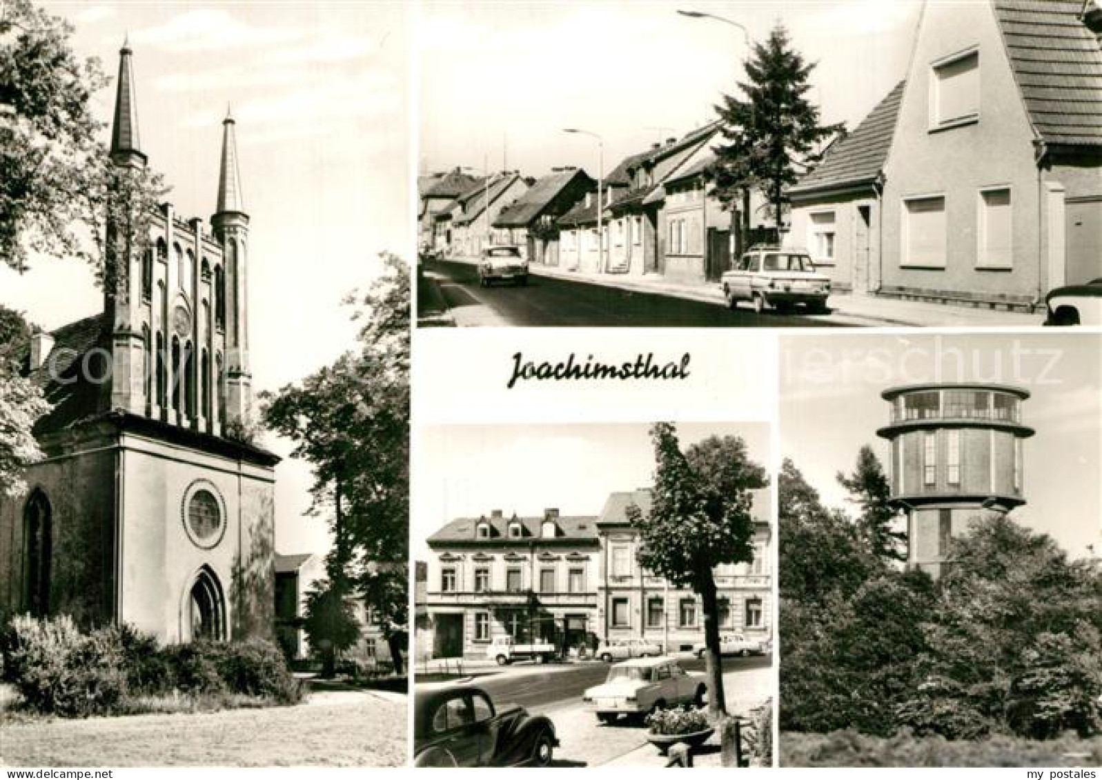 Joachimsthal Kirche Strassenpartien Wasserturm