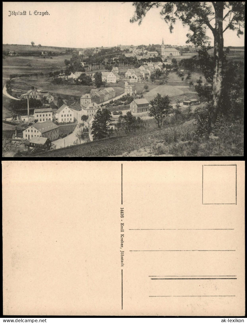 Jöhstadt (Erzgebirge) Panorama mit Fabrik