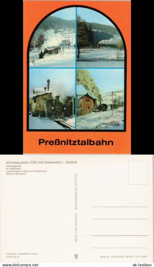 Jöhstadt (Erzgebirge) Schmalspurbahn Wolkenstein - Jöhstadt 1984