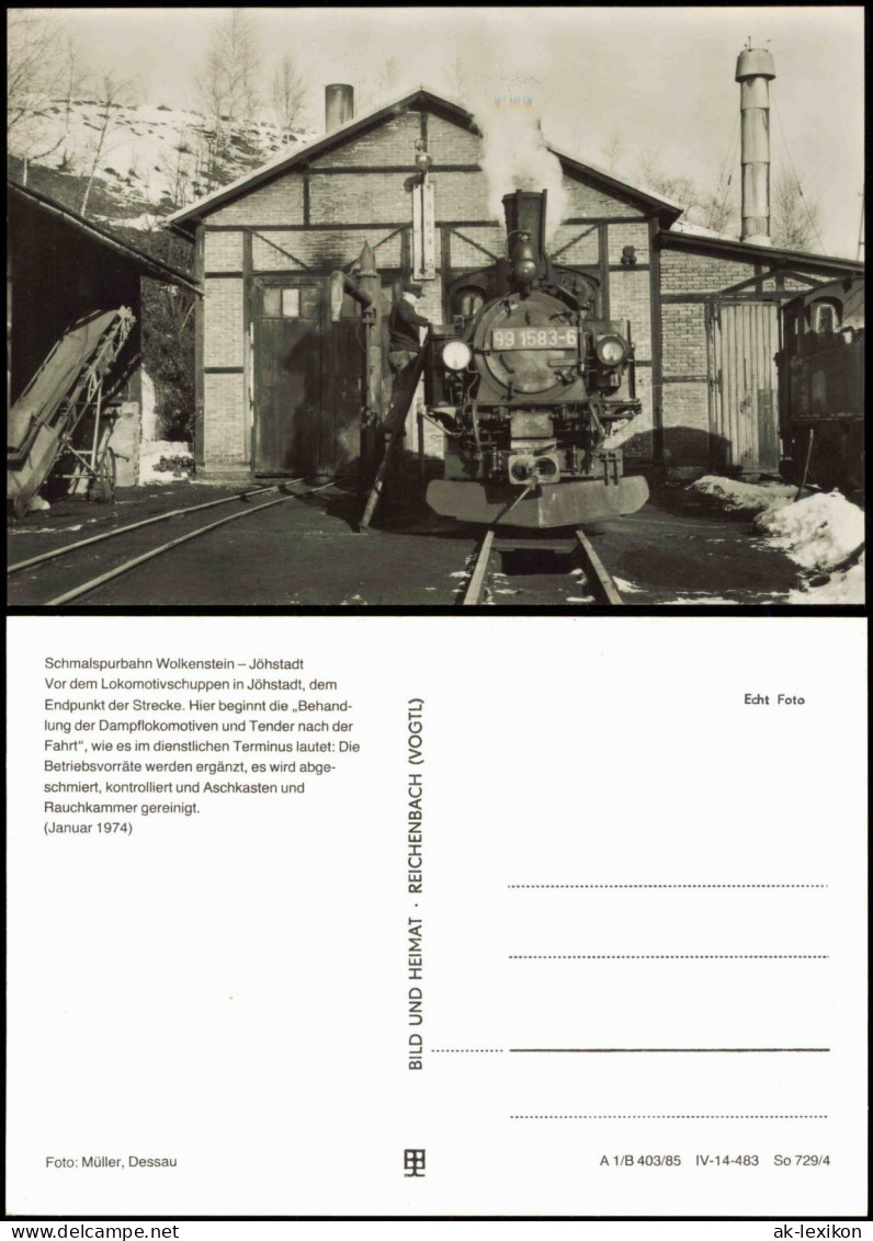 Jöhstadt (Erzgebirge) Schmalspurbahn Wolkensteinn-Jöhstadt schuppen 1985