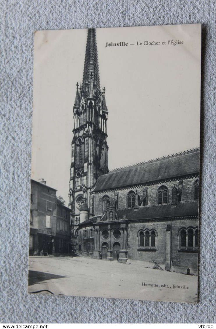 Joinville, le clocher et l'église, haute Marne 52