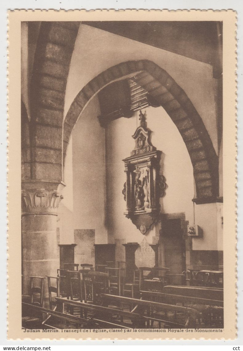 Jollain-Merlin   Brunehaut    Transept de l'église, classé par la commission