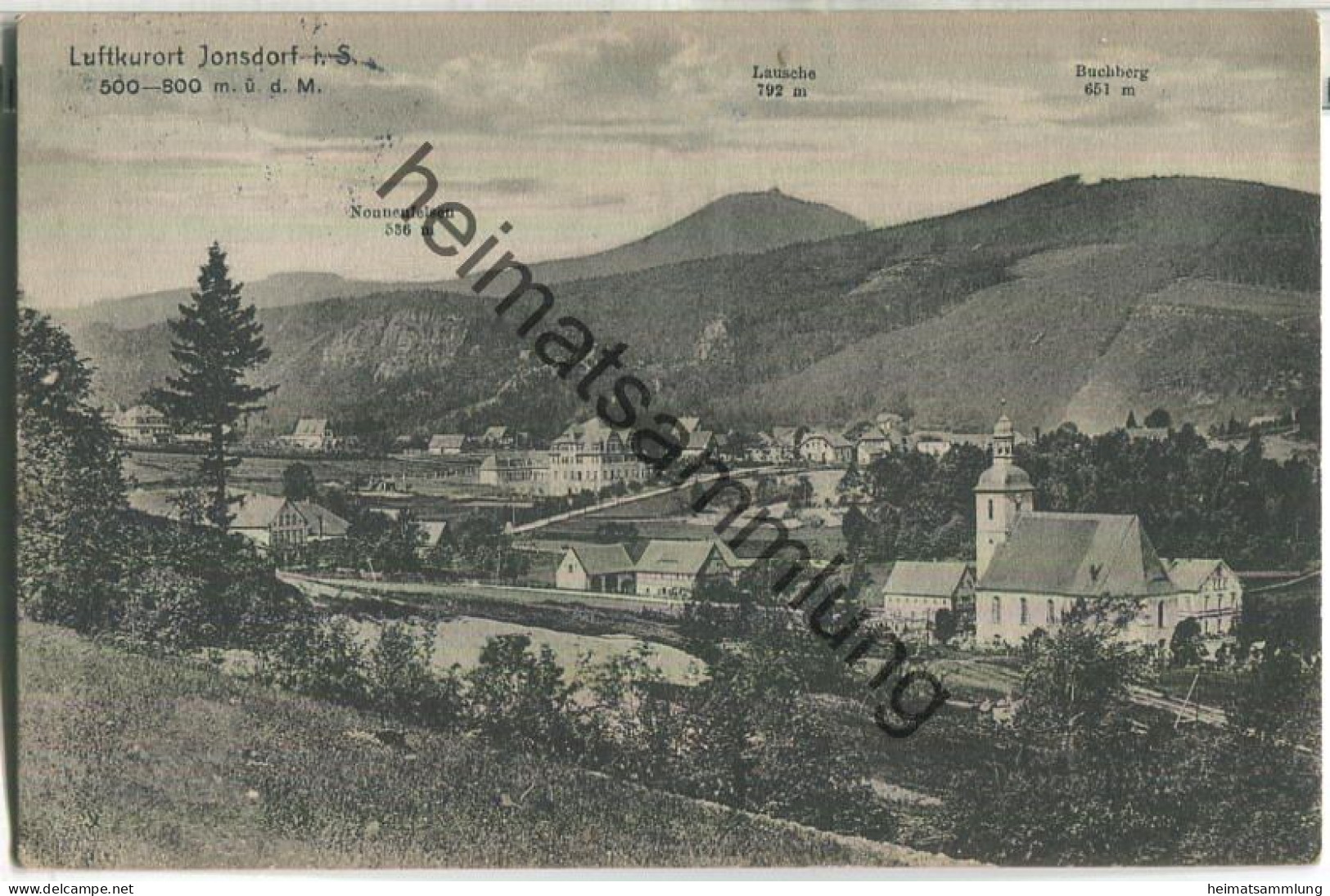 Jonsdorf - Verlag Richard Kissig Bahnhof Jonsdorf - gel. 1915