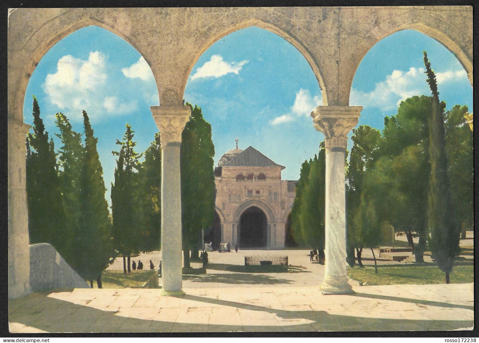Jordan Al Aqsa Mosque Jerusalem postcard used
