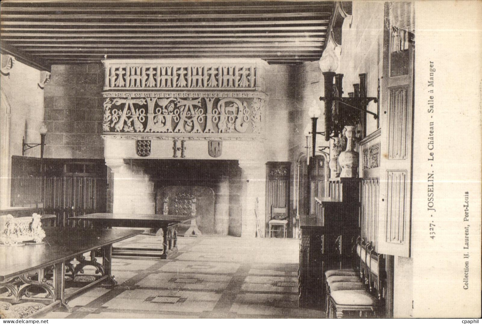 Josselin - Le Chateau - Salle a Manger - CPA