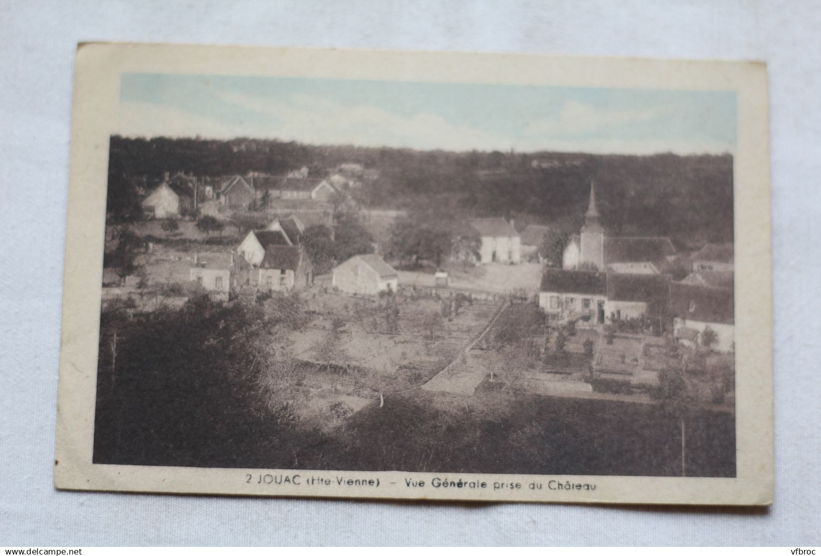 Jouac, vue générale prise du château, Haute Vienne 87