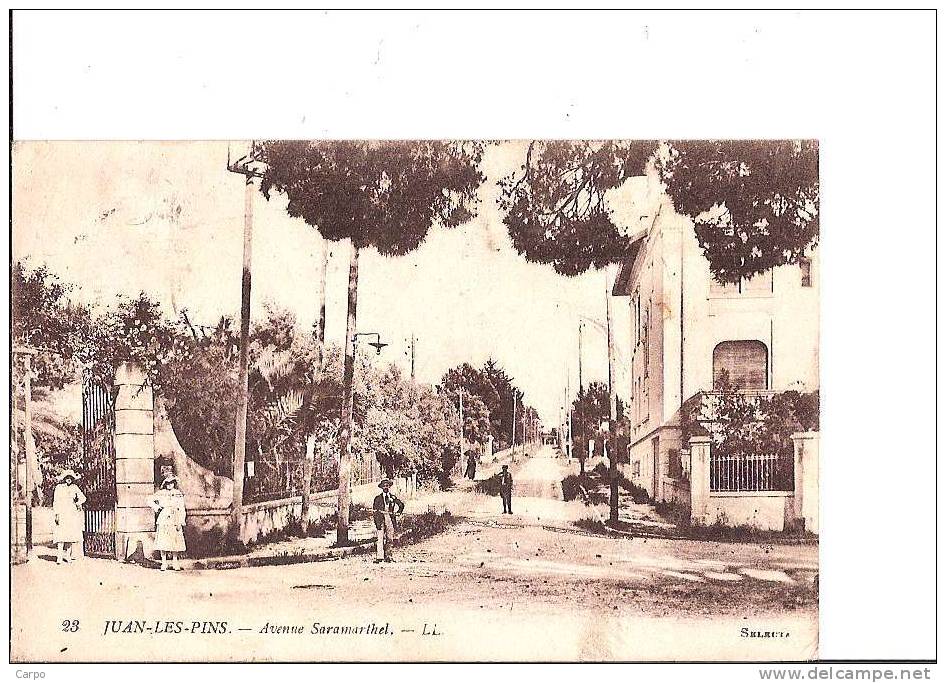 JUAN-LES-PINS. - Avenue Saramarthel.