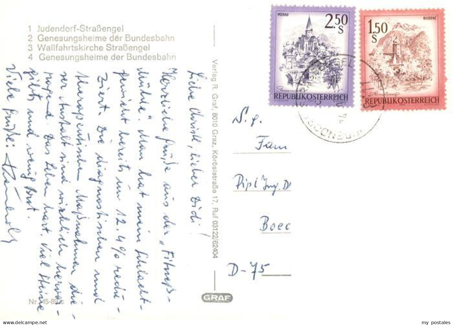 Judendorf-Strassengel Genesungsheime der Bundesbahn Wallfahrtskirche Strassengel