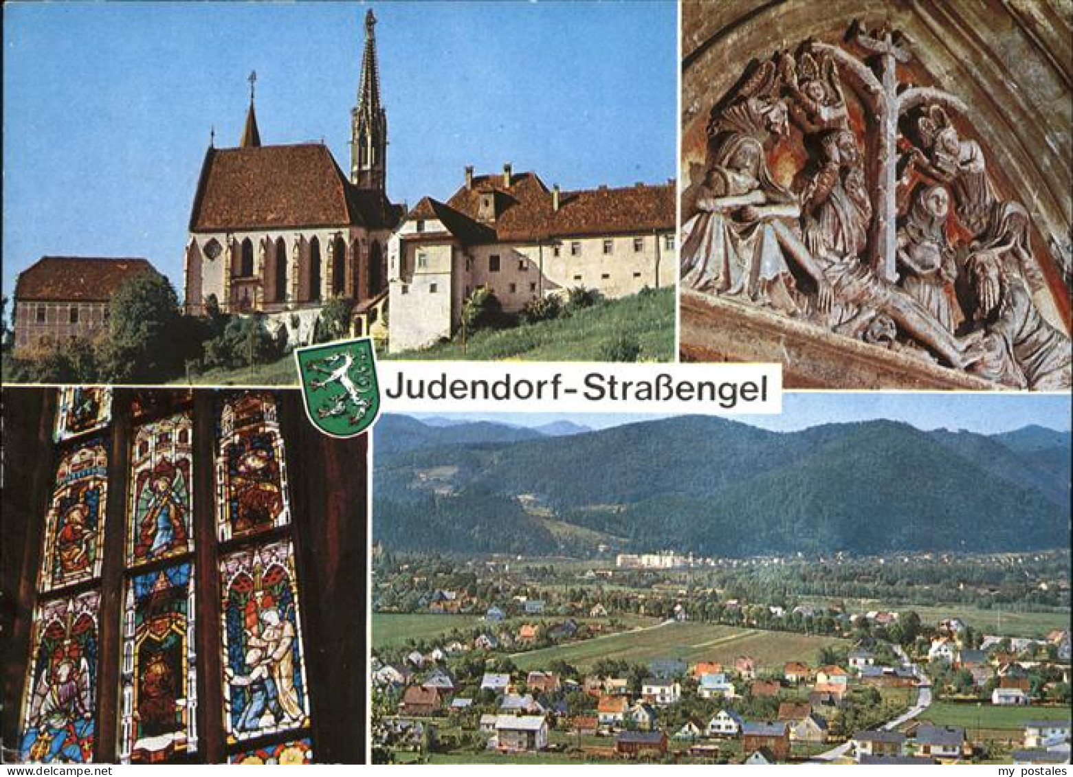 Judendorf-Strassengel Panorama und Wallfahrtskirche Maria Strassengel Teilansich