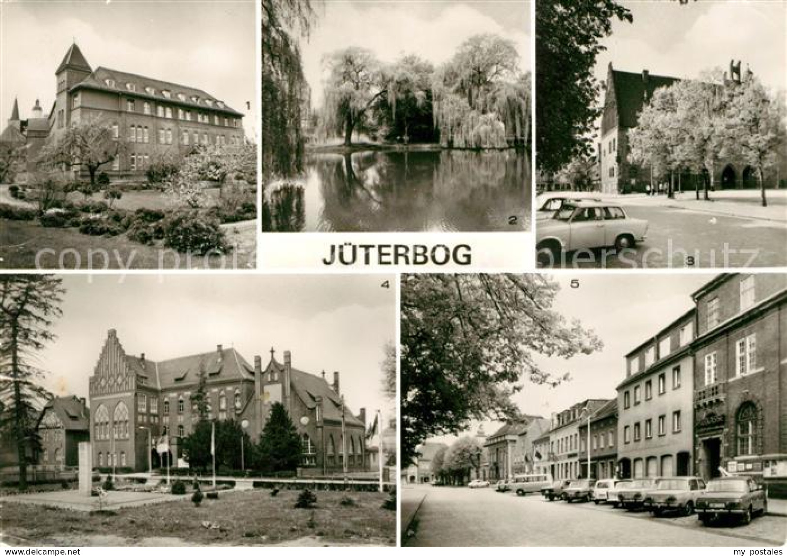 Jueterbog Brandenburg Ev Krankenhaus Rohrteich Rathaus Friedrisch Schiller Obers
