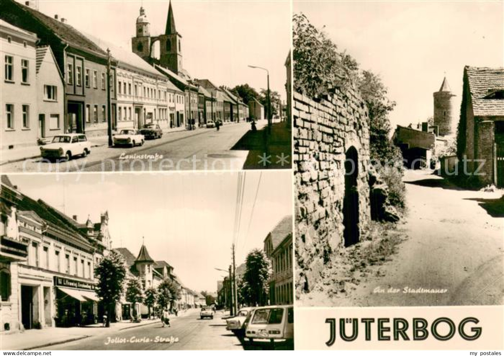 Jueterbog Brandenburg Leninstrasse Joliot Curie Strasse An der Stadtmauer