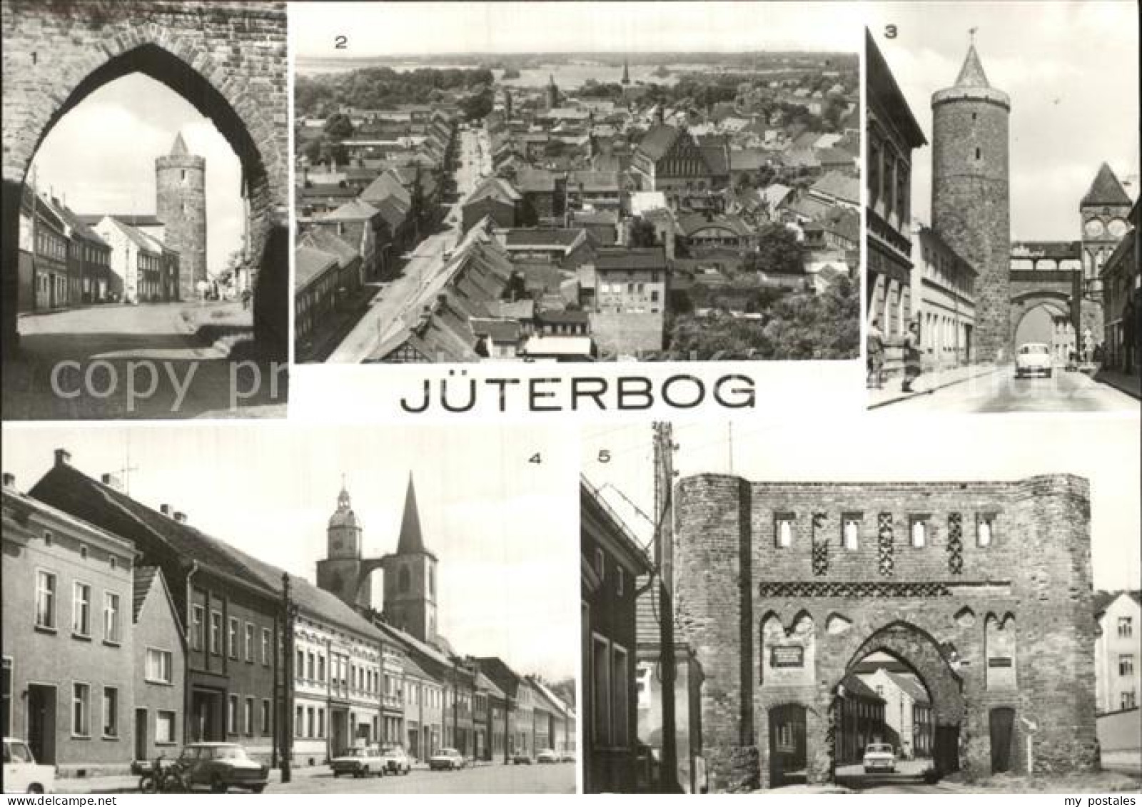 Jueterbog Brandenburg Neumarkttor Eierturm Zinnaer Tor Leninsrasse Wartburg