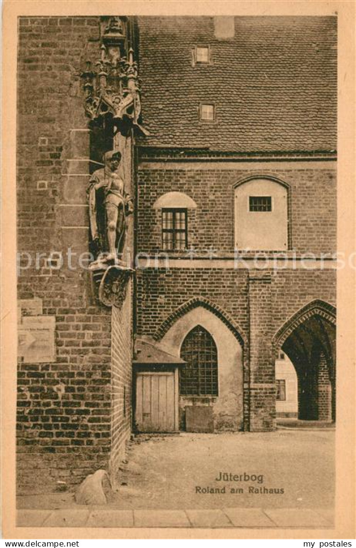 Jueterbog Brandenburg Roland am Rathaus