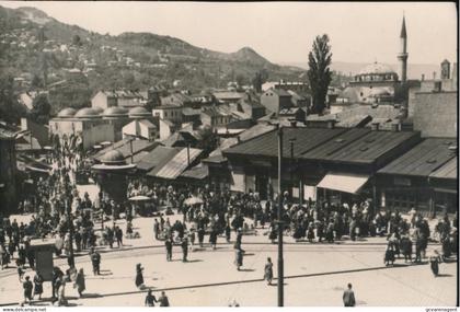 SARAJEVO    THE OLD TURKISCH MARKET.    CARTE PHOTO