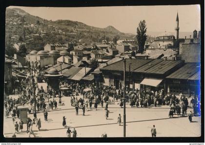 SARAJEVO.  THE OLD TURKIX MATKET.    PHOTOCARD