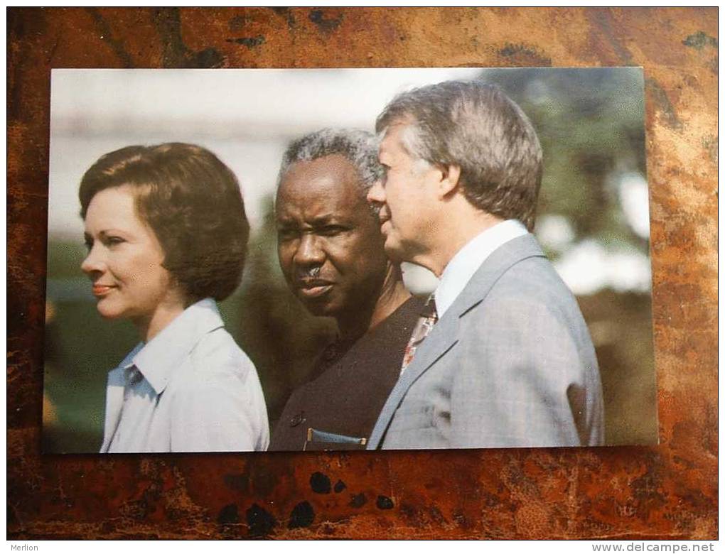 Julius K. Nyenyere , President, Tanzania  , - President Carter US  - EF  1977  D11219