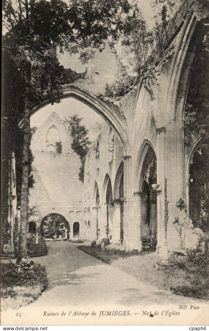 Jumieges CPA Anciennes abbaye de Jumieges Ruines