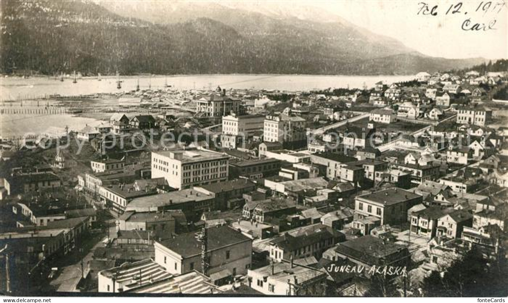 Juneau Alaska Fliegeraufnahme