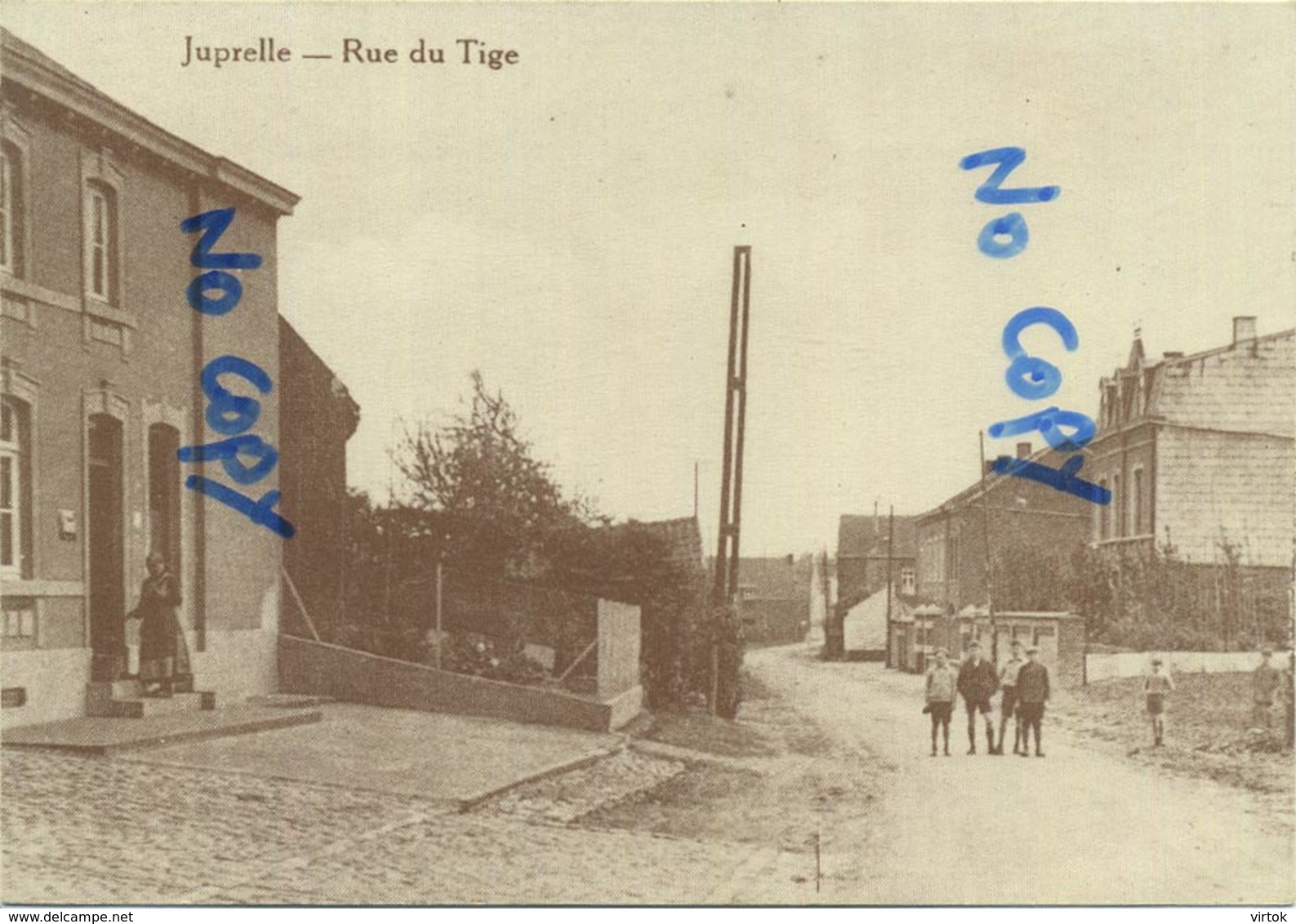 Juprelle rue du tige  (  CPA 15 x 10.5   carte  ADEPS )
