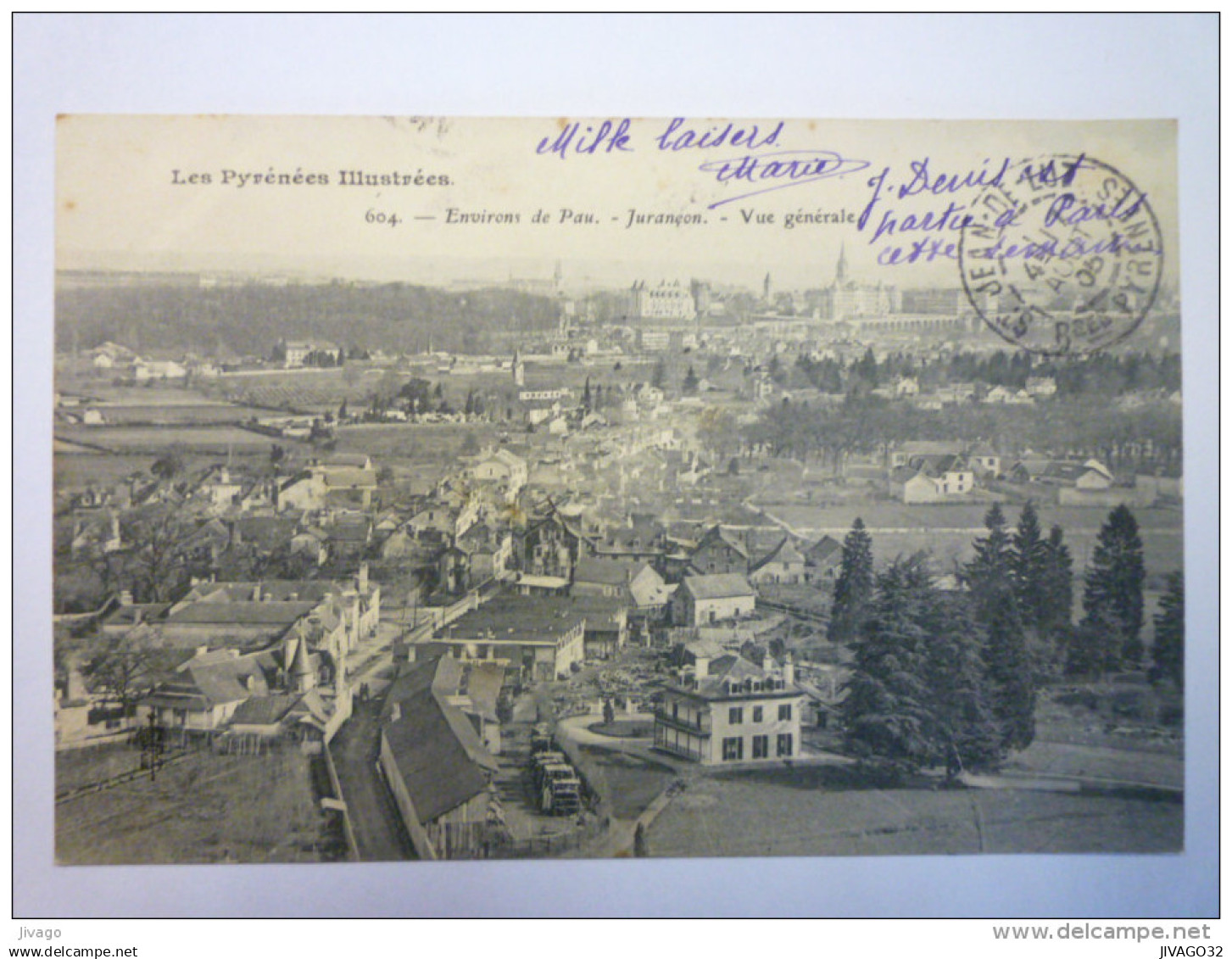 JURANCON  :  Vue générale     1905