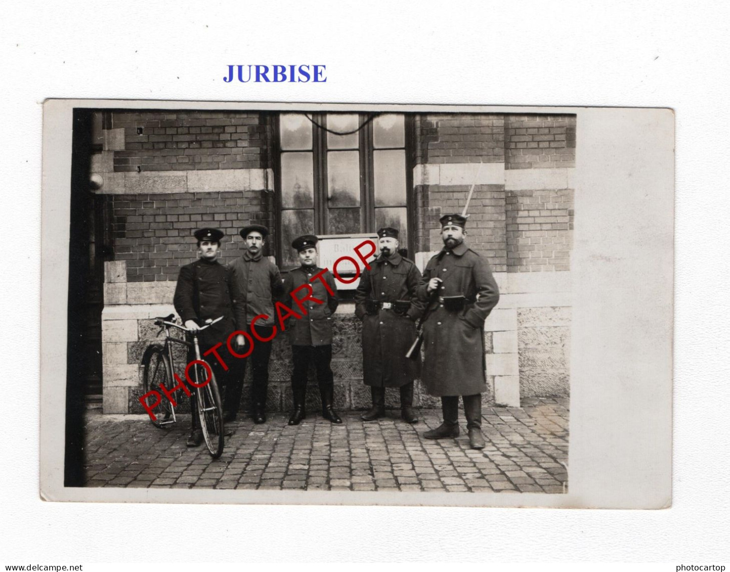 JURBISE-CARTE PHOTO Allemande-GUERRE 14-18-1 WK-Militaria-Belgien-