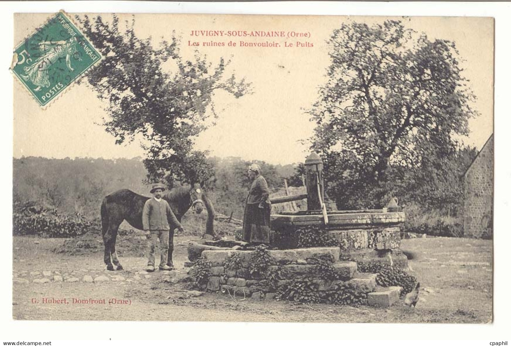 juvigny sous Andaine CPA Les ruines de Bonvouloir Le puits TOP
