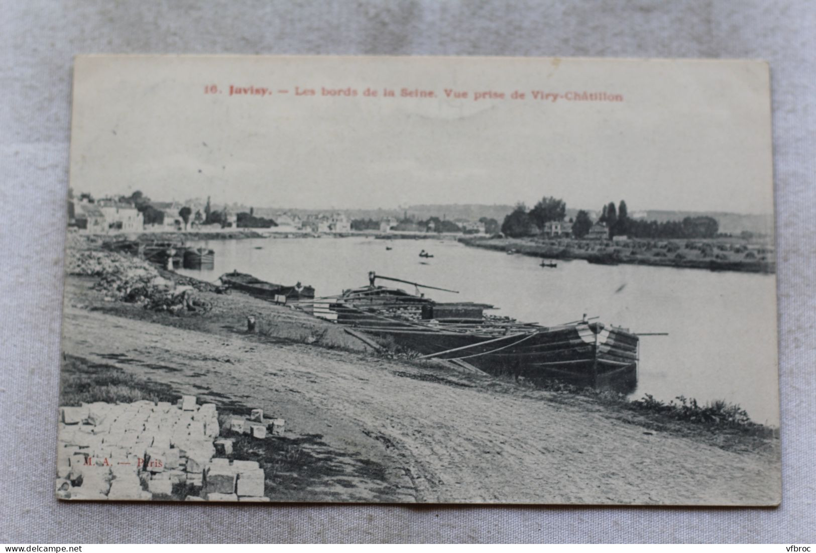 Juvisy, les bords de la Seine, vue prise de Viry Chatillon, Essonne 91