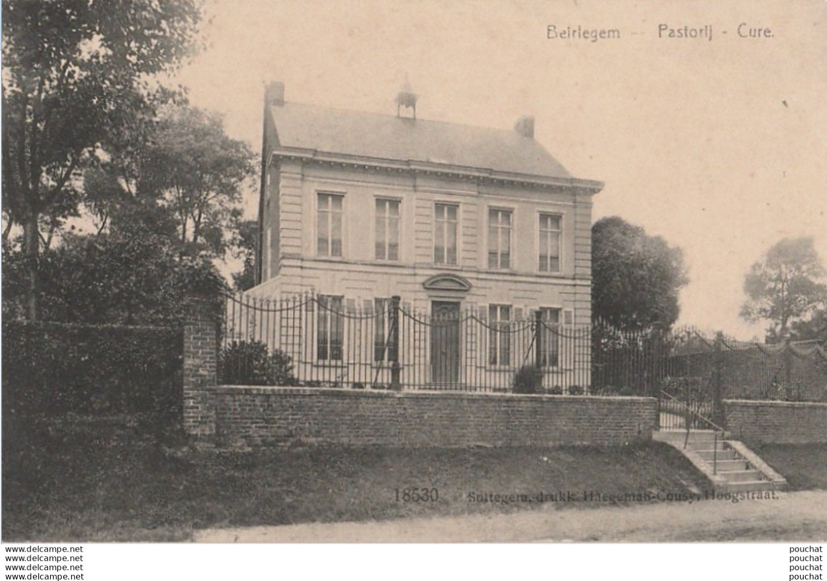 K19- BEIRLEGEM - BEERLEGEM - ZWALM - PASTORIJ - CURE - ( 2 SCANS )