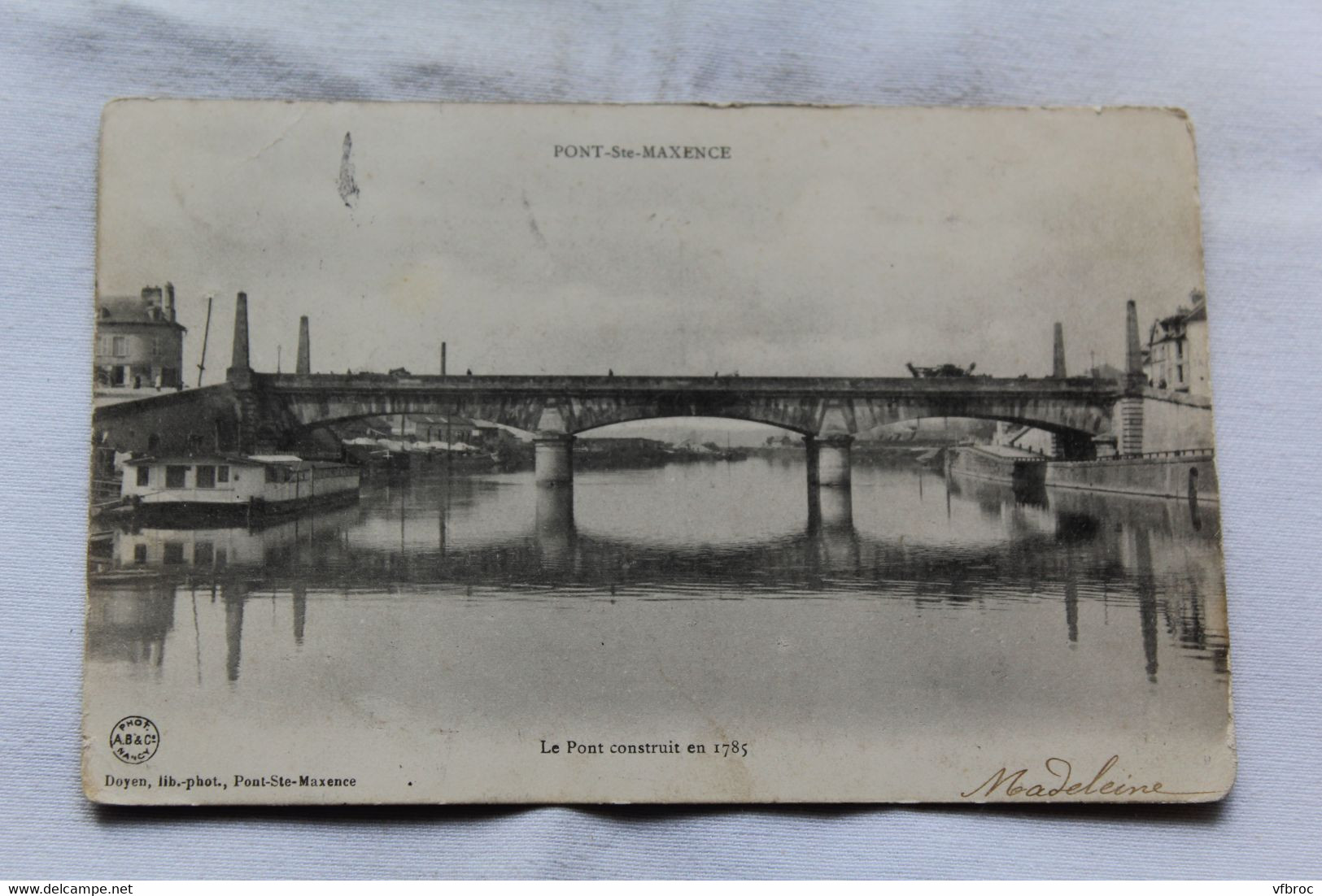 K257, Cpa 1905, Pont sainte Maxence, le pont construit en 1785, Oise 60