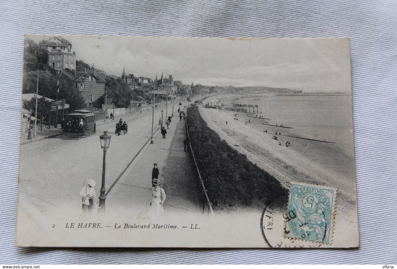 K490, Cpa 1905, le Havre, le boulevard maritime, Seine Maritime 76