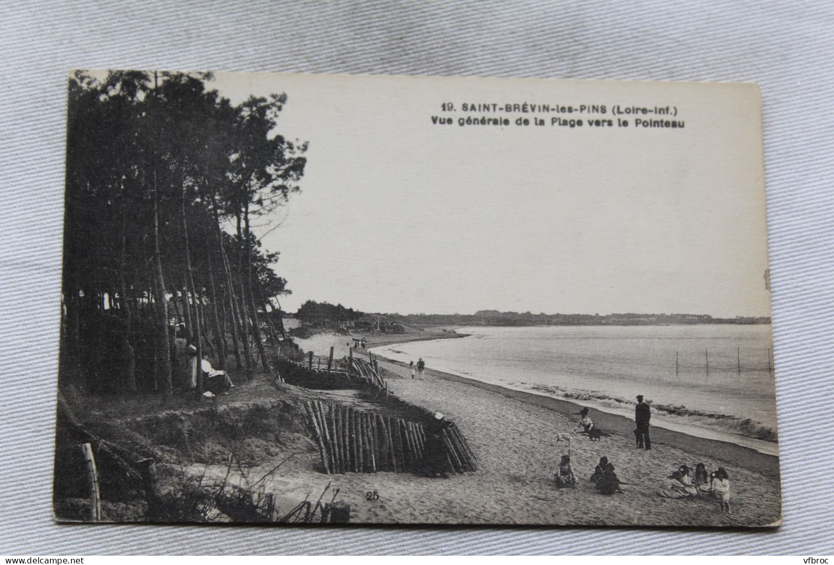 K900, Saint Brévin les Pins, vue générale de la plage vers le Pointeau, Loire Atlantique 44