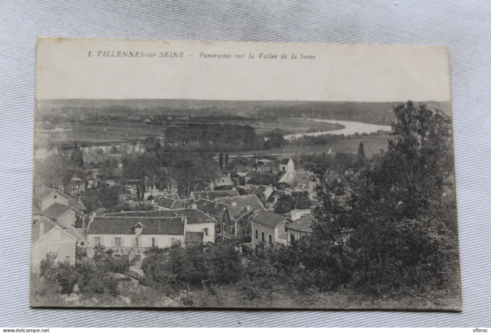 K927, Cpa 1915, Villennes sur Seine, panorama sur la vallée de la Seine, Yvelines 78