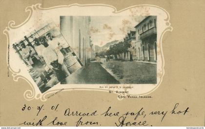 cape verde, SÃO VICENTE, Rua do Infante d'Henrique, Artizans (1901) Postcard