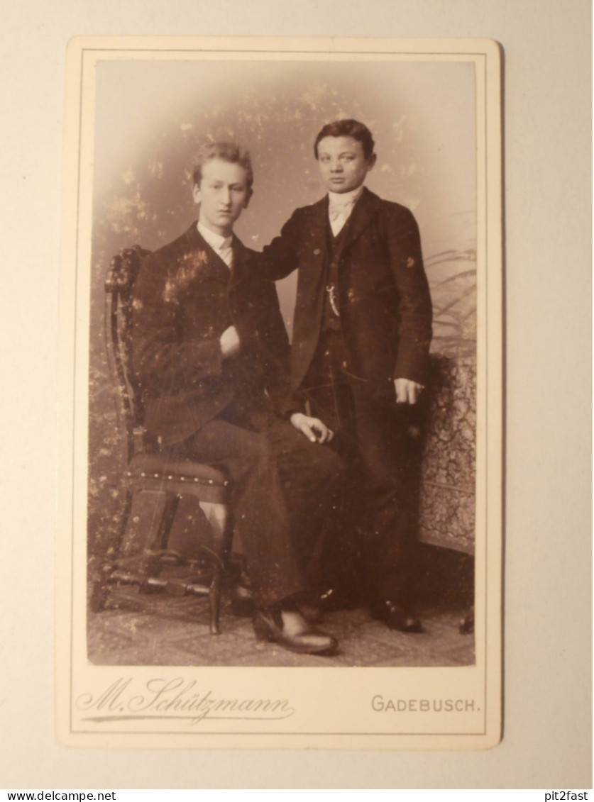 Kabinettfoto - Atelier Schützmann in Gadebusch , CDV , Photographie , Kabinett !!