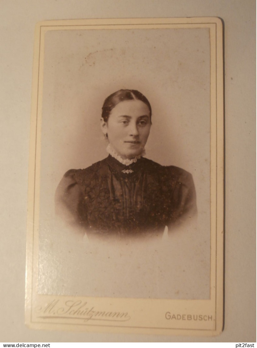 Kabinettfoto - Atelier Schützmann in Gadebusch , CDV , Photographie , Kabinett !!