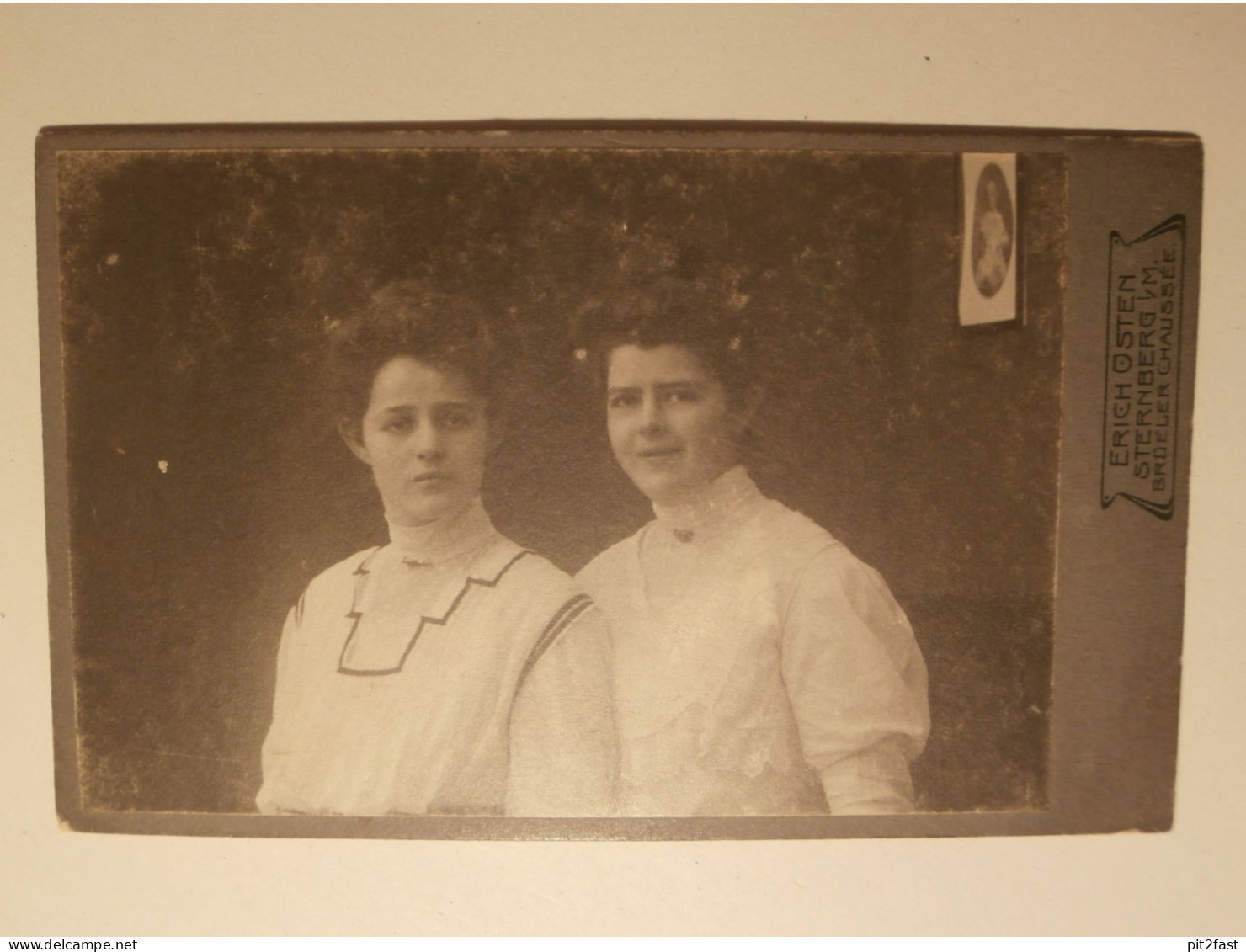 Kabinettfoto - Erich Osten in Sternberg , Karoline Mackeprang , CDV , Mecklenburg , Photographie , Kabinett !!