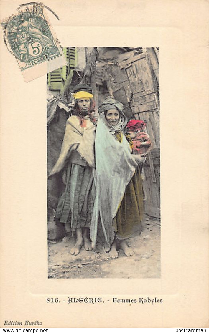 Kabylie - Femmes Kabyles - Ed. Euréka 816 Aquarellée