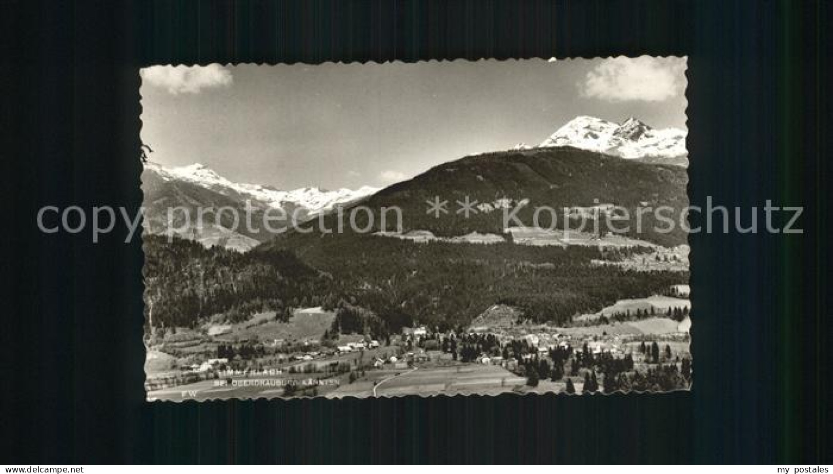 Kaernten Oberdrauburg Fliegeraufnahme