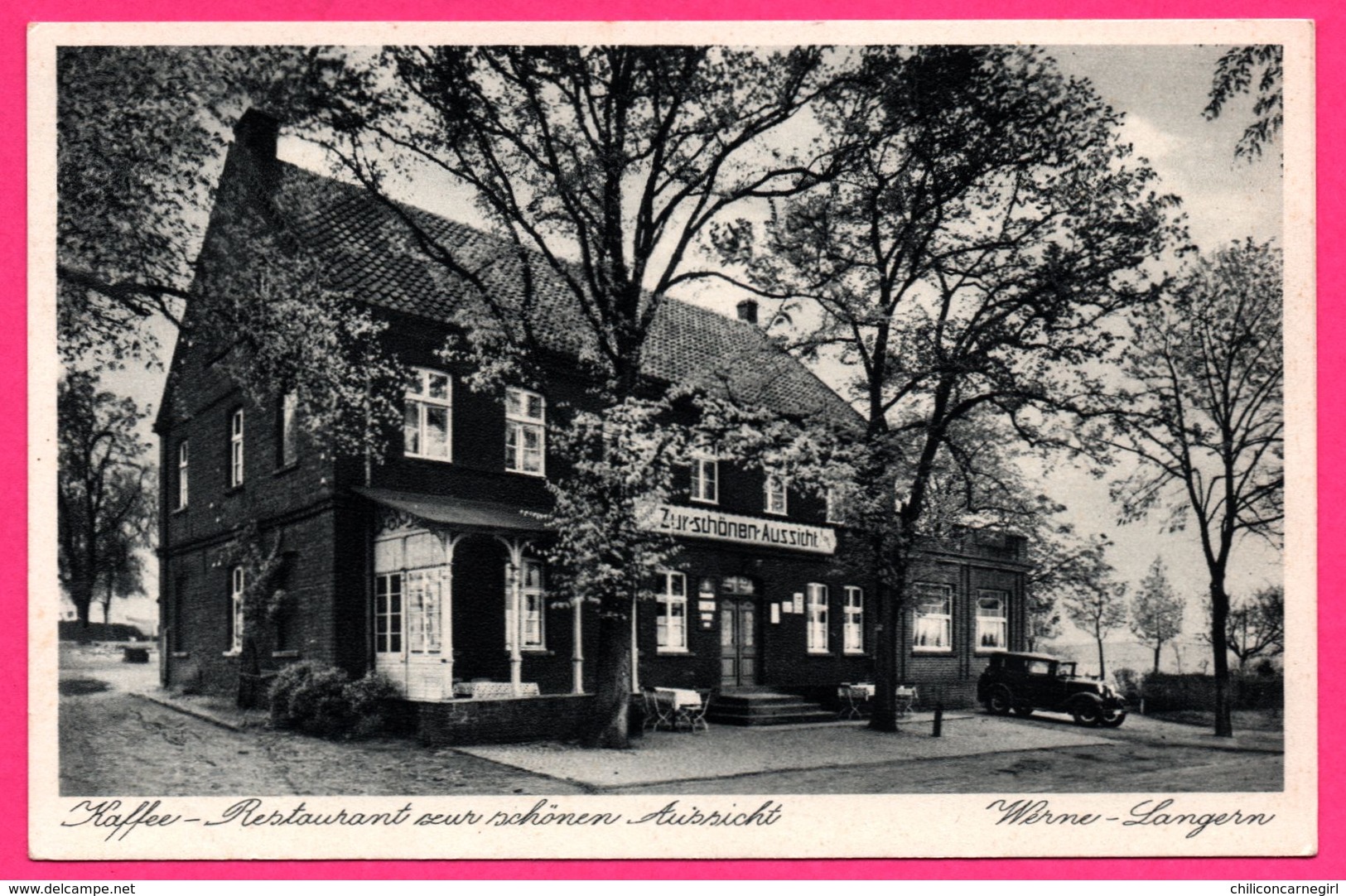 Kaffee - Restaurant zur Schönen Aussicht - A. Hauschopp - Werne - Langern - Vieille Voiture - CEKADE - CRAMERS