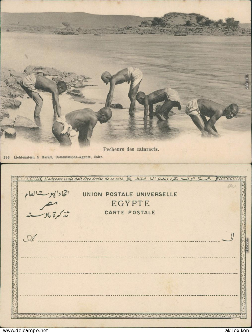 Kairo القاهرة Pecheurs des cataracts/Fischer / Angler - Egypte 1905