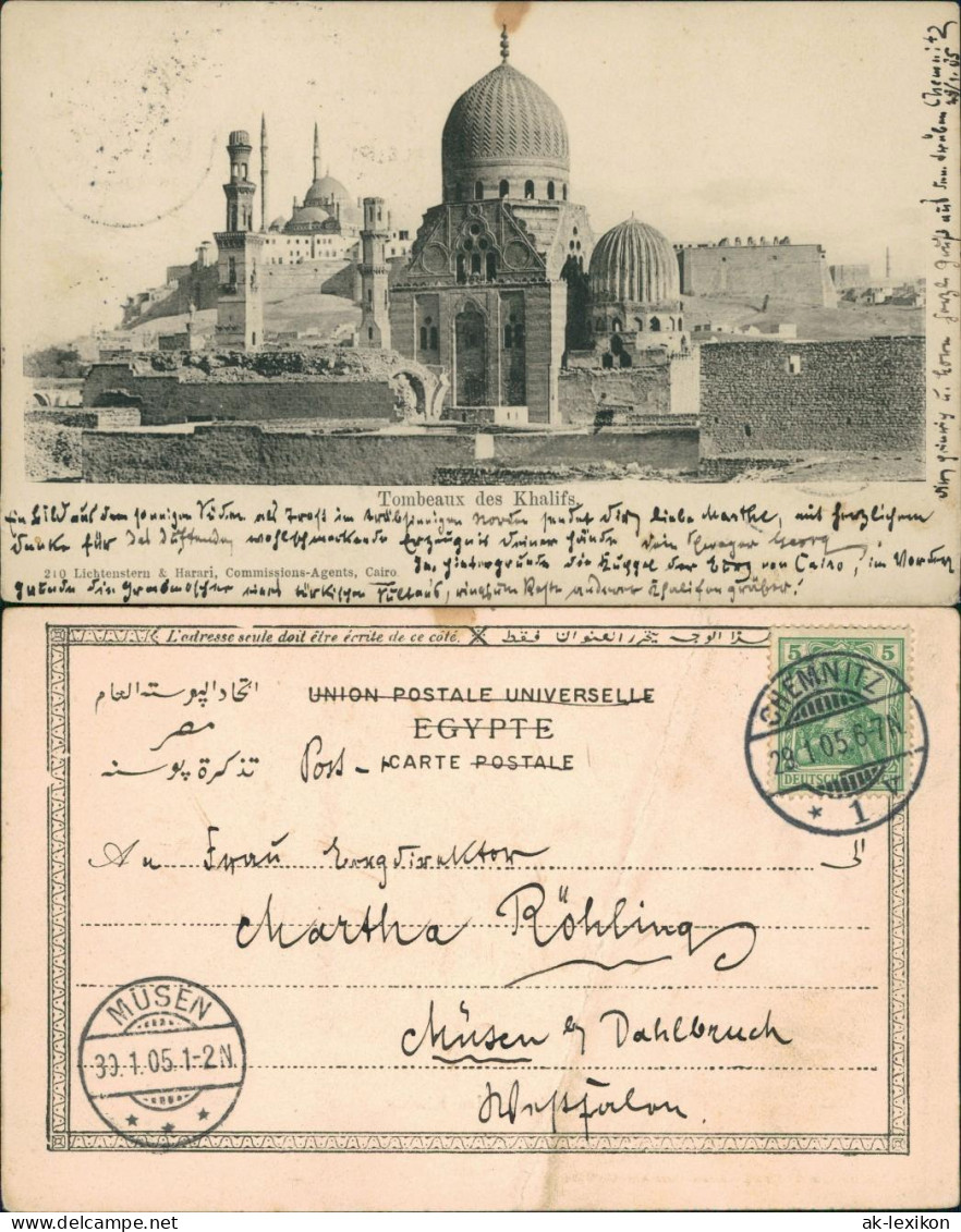 Kairo القاهرة Tombeaux des Khalifs 1905