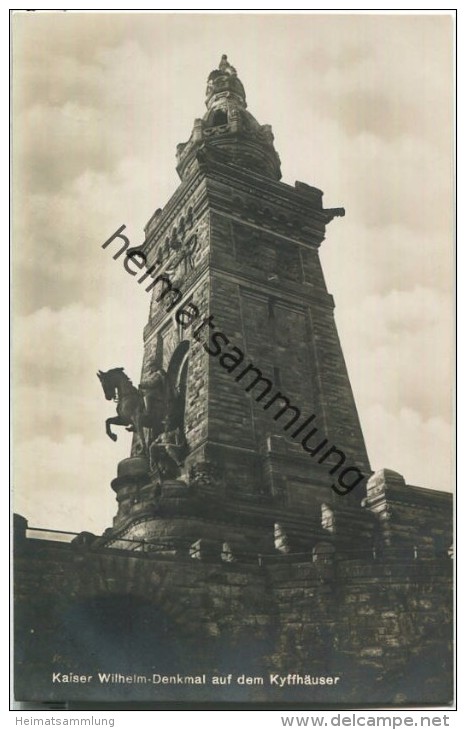 Kaiser Wilhelm-Denkmal auf dem Kyffhäuser - Foto-Ansichtskarte