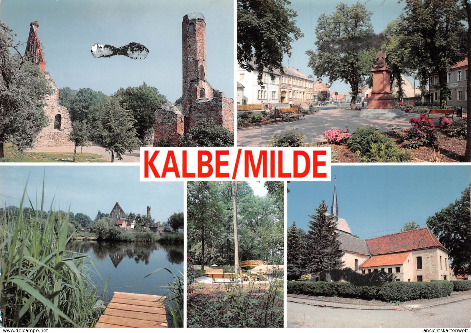 Kalbe/Milde Mehrbildkarte Fotoabzug ngl #174.404