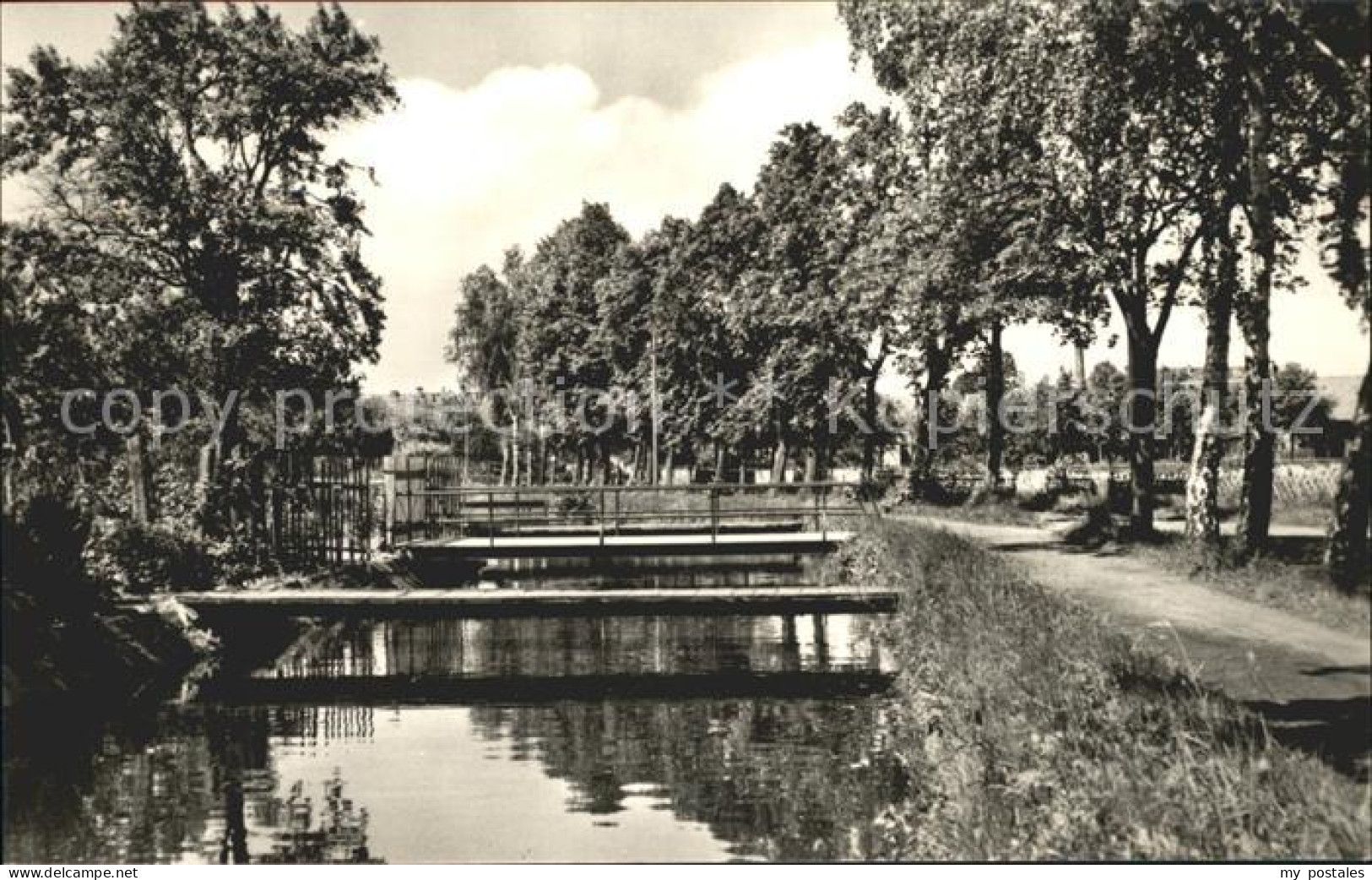 Kalbe Milde Partie an der Milde Bruecke