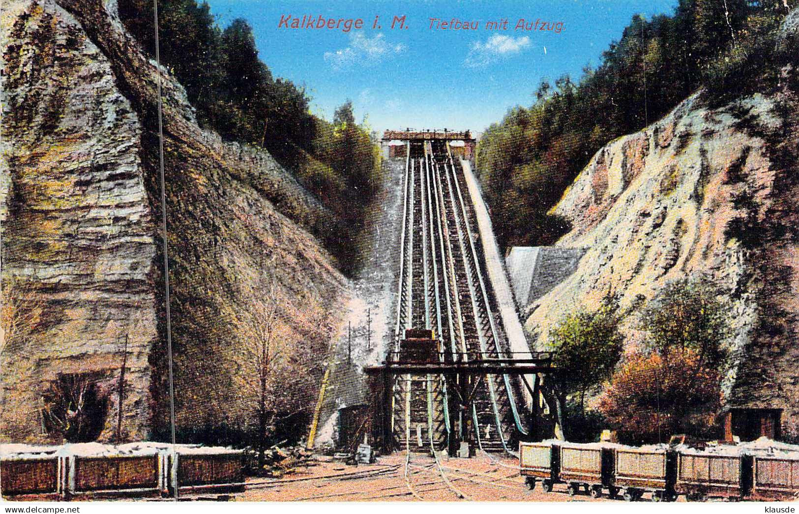 Kalkberge - Tiefbau mit Aufzug